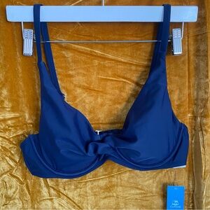 Cupshe Navy Blue Underwire Bra